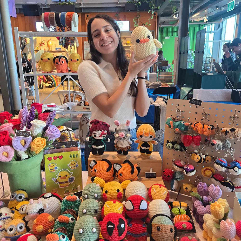 Mushka at Stuffer Crochet Fair Booth & Stand